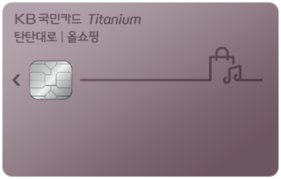 KB국민 탄탄대로 올쇼핑 티타늄카드