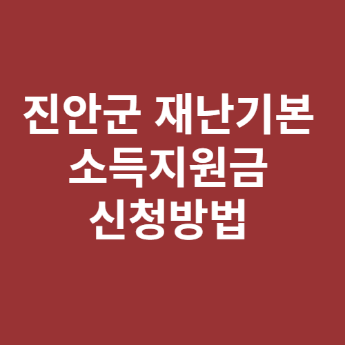 진안군 재난기본소득지원금