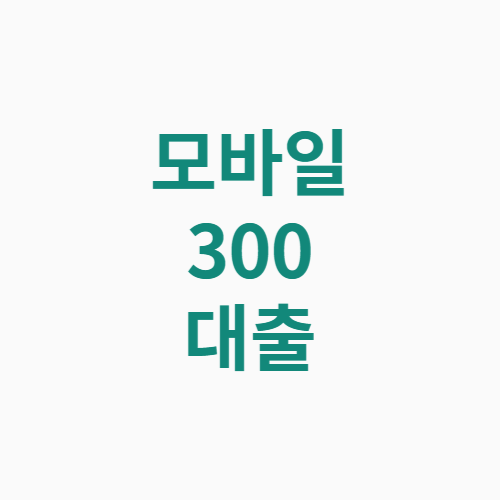 모바일 300 대출