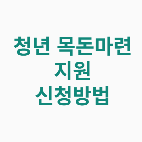 청년 목돈마련 지원